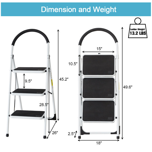 WFX Utility™ 2 - Step Folding Step Stool With 330 lb. Load